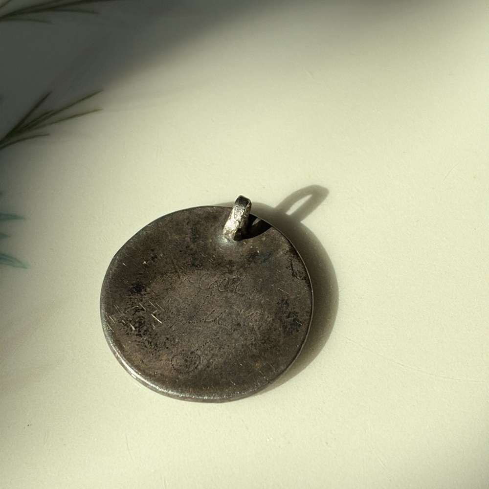 Zuni Signed/Numbered Inlay Pendant - image 4